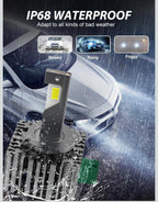 (MSRP $56.99) LupuAuto D3S/D3R LED Bulb – 40,000 LM, 6500K, Turbo Fan Cooling