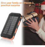 (NEW $30) Solar Power Bank 20000mAh Phone Charger Waterproof Battery Pack