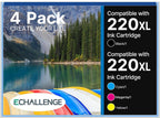 (MSRP 19.99) 220XL Ink Cartridges – Epson Compatible