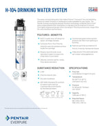 (NEW MSRP $159.99) Pentair Everpure H-104 Change Filter Cartridge – EV961211