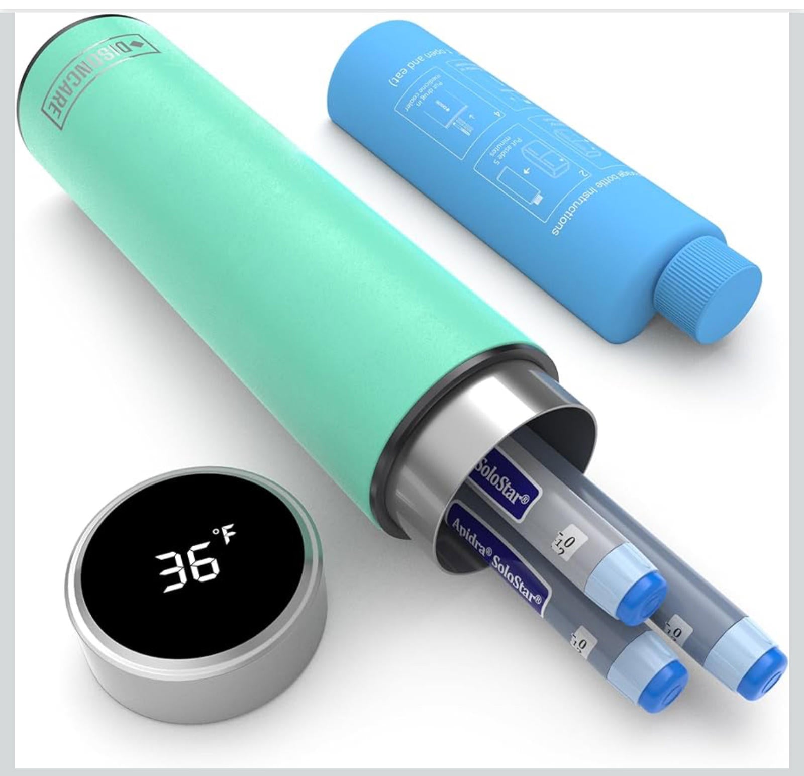 (MSRP $59.99) DISONCARE Odyssey 60H Insulin Cooler 4-Pen Travel Case w/Temp