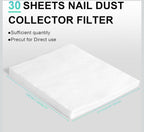 MSRP $94.99) L’UGX Professional Nail Dust Collector: 600PA, 10 Speeds,30 Filters