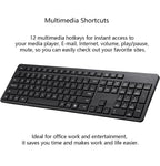 (NEW MSRP $21.99) Wireless Silent Cordless Keyboard Mouse Combo