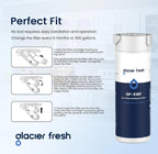 (MSRP $19.99) GLACIER FRESH XWF Refrigerator Water Filter – 6.4oz, NSF Certified