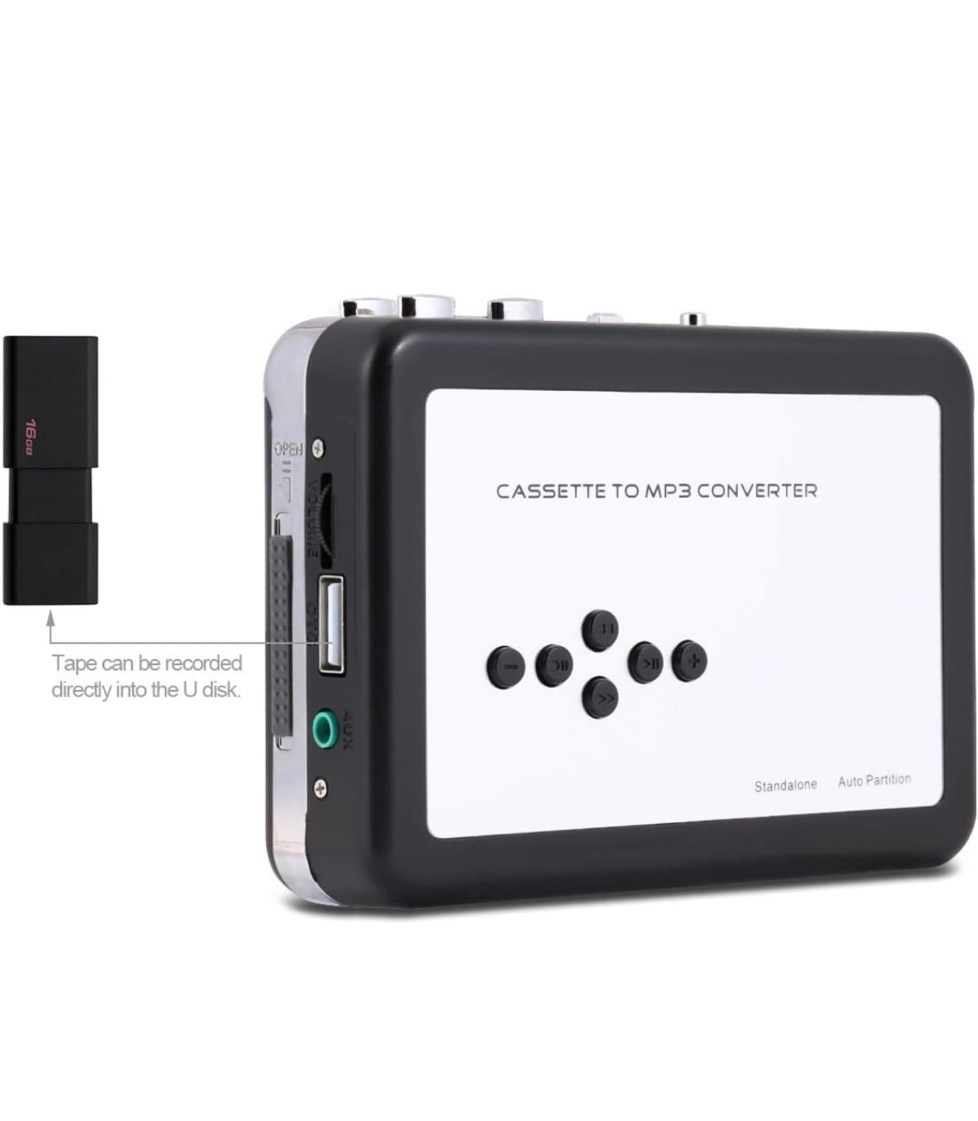 (MSRP $34.99) Reshow Cassette to MP3 Converter – Standalone USB Recorder