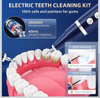(NEW MSRP $45.99) Electric Teeth Plaque Cleaner Kit – Ultrasonic & USB‑C