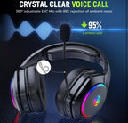(MSRP $49.99) Tatybo WT01 Wireless Gaming Headset – 7.1 Surround, Dual Wireless