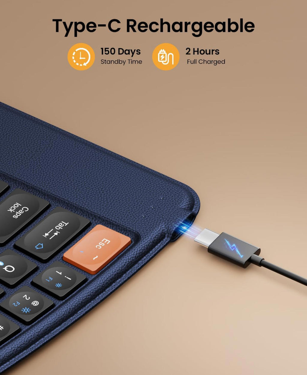 (MSRP $51.99) ProtoArc XK03 Split Foldable Bluetooth Keyboard – Ultra-Slim, Ergo
