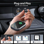 MSRP $54.99) Wireless CarPlay Adapter – Plug & Play, Dual-Band Fast Connection