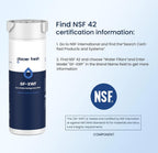 (MSRP $19.99) GLACIER FRESH XWF Refrigerator Water Filter – 6.4oz, NSF Certified
