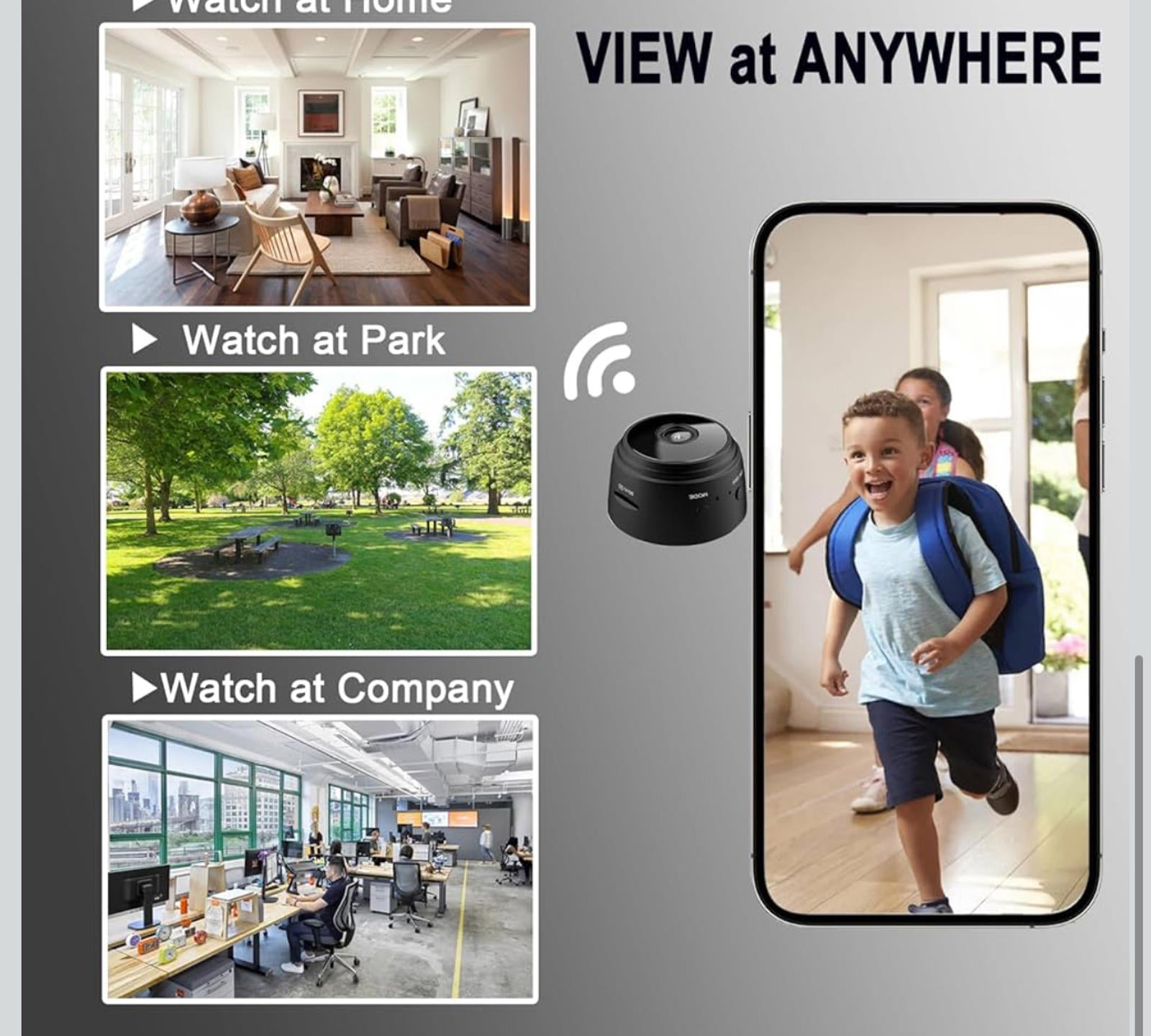 (MSRP $29.99) ZMDCAM Mini Spy Camera – 1080P WiFi Hidden Cam, Night Vision, 24/7