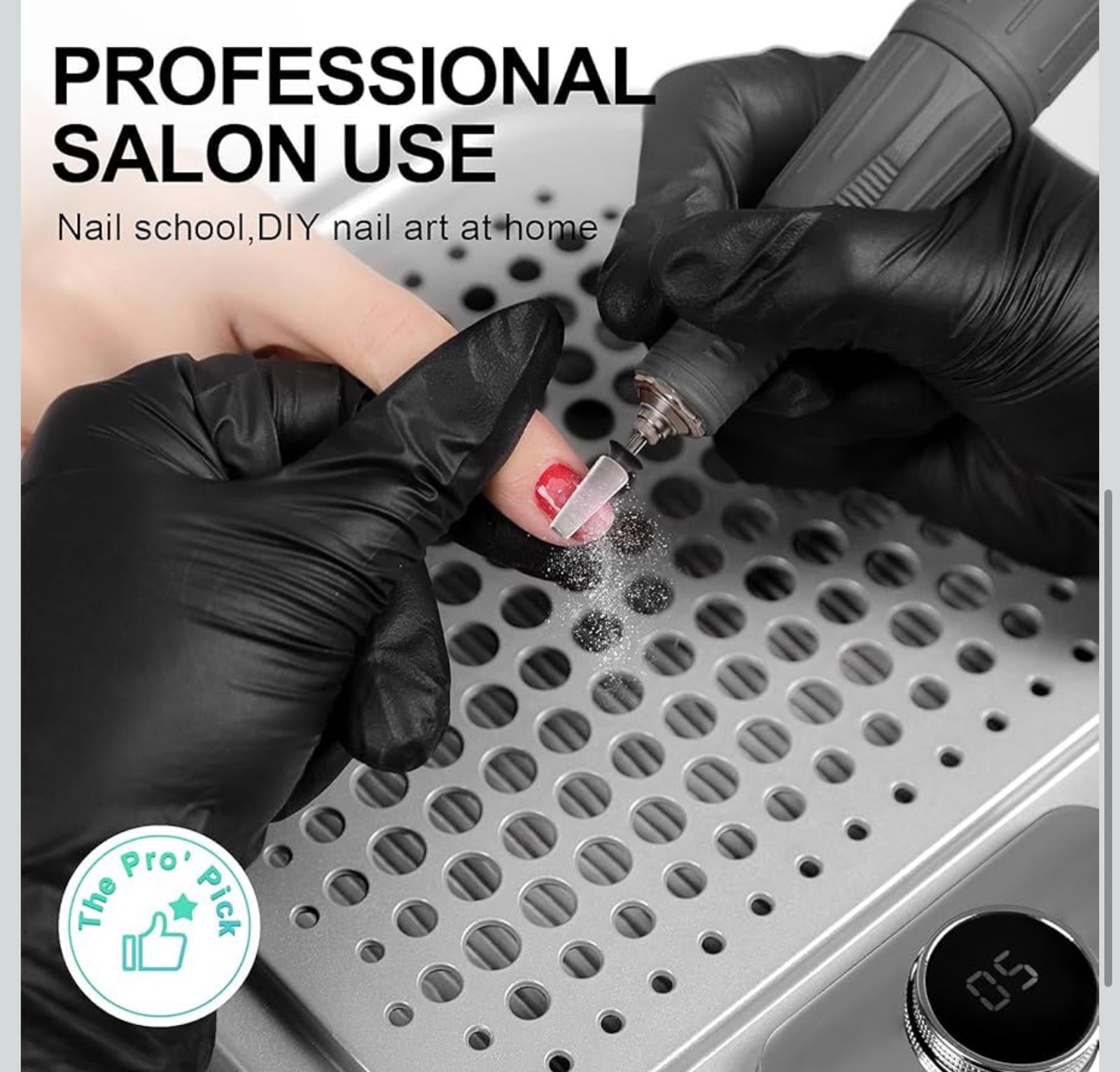 MSRP $94.99) L’UGX Professional Nail Dust Collector: 600PA, 10 Speeds,30 Filters