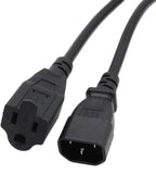 (NEW $29.95) UPS PDU Power Cord Adapters IEC320 C14 Male to NEMA 5-15R Female