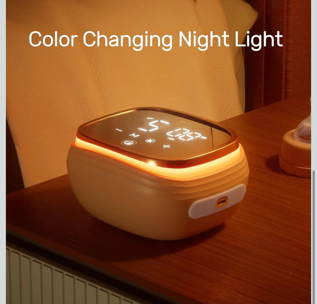 (MSRP $89.99) NCVI Double Electric Breast Pump – 4400mAh Battery, Night Light
