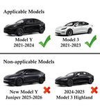 (MSRP $39.95) USB Hub Charger: Tesla Model Y & 3. Retractable 27W Type-C Cables