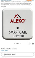 (New MSRP $149.99) Wi-Fi / Bluetooth Smart Gate and Garage Door Opener Adapter