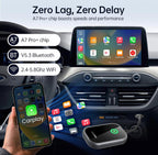 MSRP $54.99) Wireless CarPlay Adapter – Plug & Play, Dual-Band Fast Connection