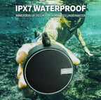 (MSRP $34.99) IPX7 Waterproof Shower Bluetooth Speaker – Portable Mini Speaker