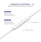 (MSRP $19.99) 2pk iPhone Earbuds w/Lightning Connector, MFi Certified, Remote