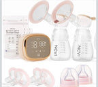 (MSRP $89.99) NCVI Double Electric Breast Pump – 4400mAh Battery, Night Light