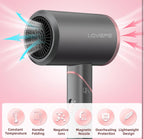 (MSRP $59.99) 1800W Ionic Hair Dryer with Diffuser & Foldable Handle