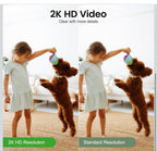 (MSRP $59.99) Infiya 2K Indoor 360° Security Camera – Motion Track, One-Tap Call