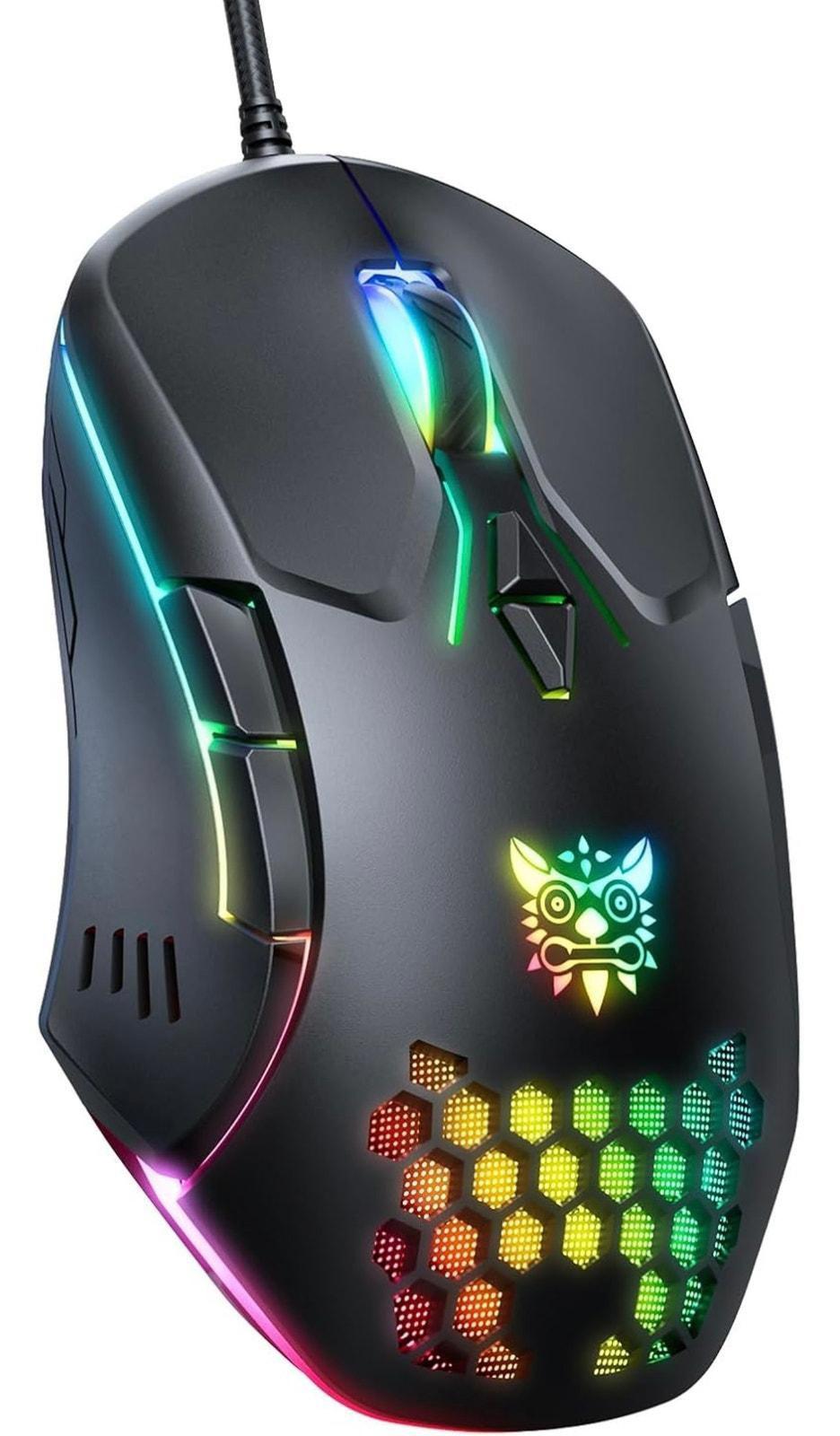 (MSRP $19.99) CW902 RGB Gaming Mouse – 7 Buttons, High/Variable DPI