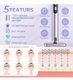(NEW MSRP $26.59) Fxtiaa 7-in-1 LED Red Light Therapy Wand for Face & Neck