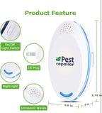(MSRP $39.99) Ultrasonic Pest Repeller 4-Pack – Safe Indoor Plug-In for Mice,etc
