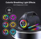 (MSRP $79.99) D20 IPX5 Waterproof Bluetooth Speaker 120W Peak, LED Lights & TWS