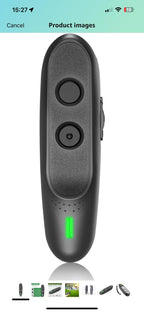 (MSRP $21.99)Ultrasonic Rechargeable Dog Bark Control Device,Handheld, LED Alert