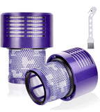 (MSRP $19.99) Leadaybetter 2-Pack Washable Filters +Cleaning Brush for Dyson V10
