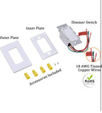 (MSRP $22.99) Cloudy Bay 2-Pack Dimmer, 3-Way/Single Pole, LED/Incandescent